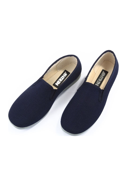 Πάνινα Ανδρικά Slip-On Μπλε