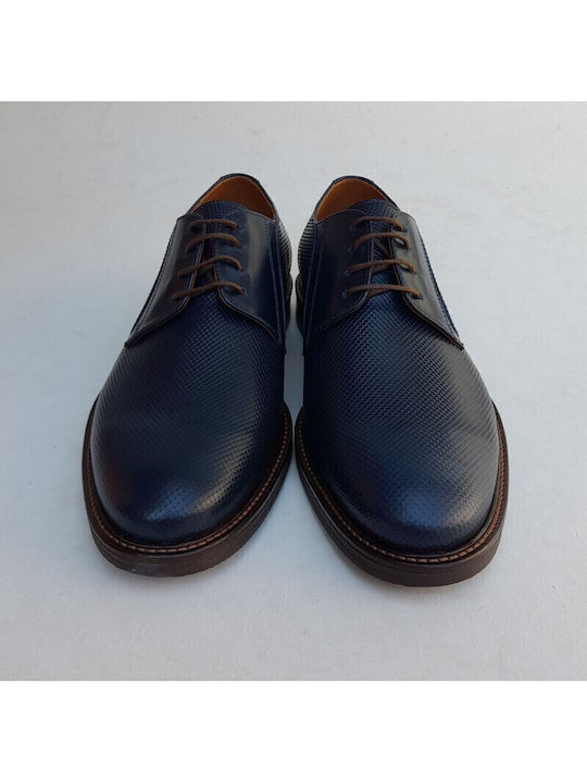 Men's Leather Casual Shoes Blue