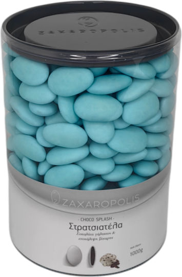 Zaxaropolis Jordan Mandeln Choco Splash im Standard-Form mit Schokoladengeschmack Hellblau 1000gr