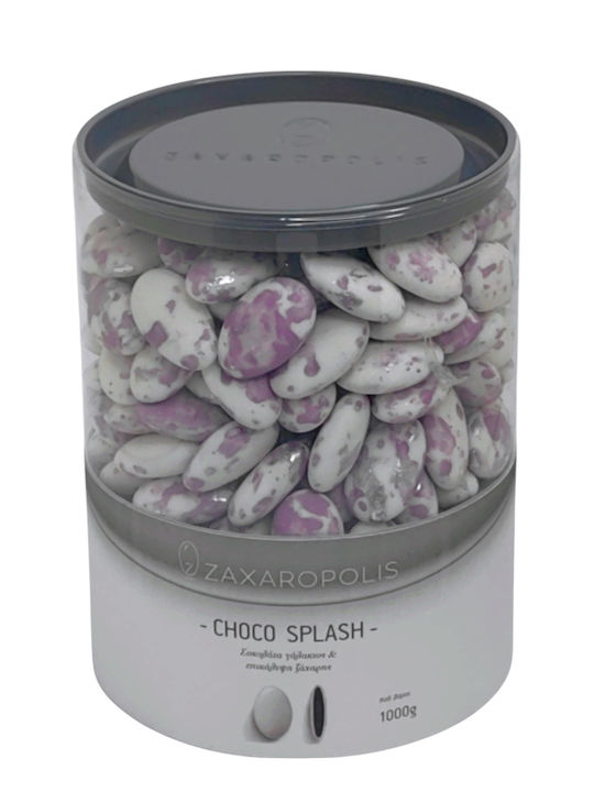 Zaxaropolis Κουφέτα Choco Splash σε Σχήμα Κλασικό με Γεύση Σοκολάτα Λιλά 1000gr