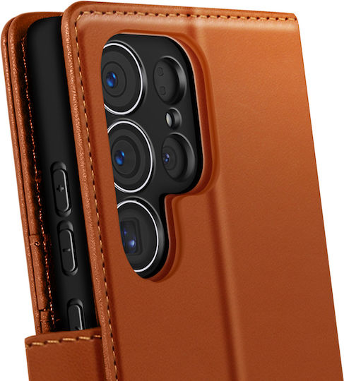 Mayaxess Case Samsung Galaxy S23 Ultra Detachable Shell Brown