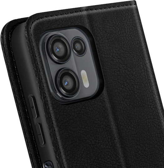 Avizar Case Motorola Edge 20 Lite Clamshell Wallet Video Holder Black