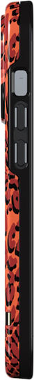 Richmond & Finch Handyhülle iPhone 13 Pro Antibakterielle Beschichtung Gepard Muster Rot Schwarz