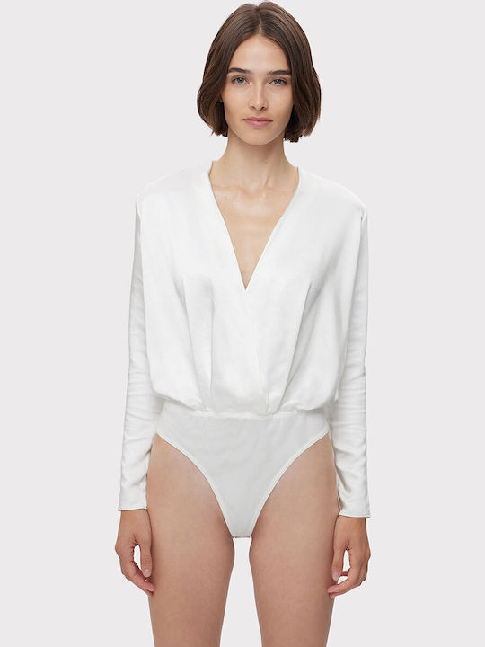 Body Satin Wrap Effect Herve Leger