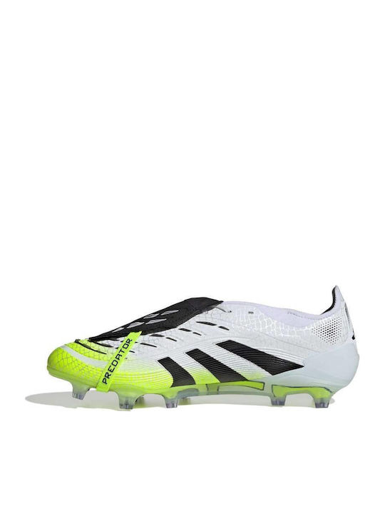 adidas Predator Elite Pantofi de Fotbal cu crampoane Albe
