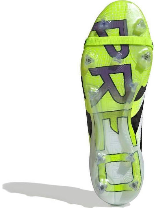 adidas Predator Elite Pantofi de Fotbal cu crampoane Albe