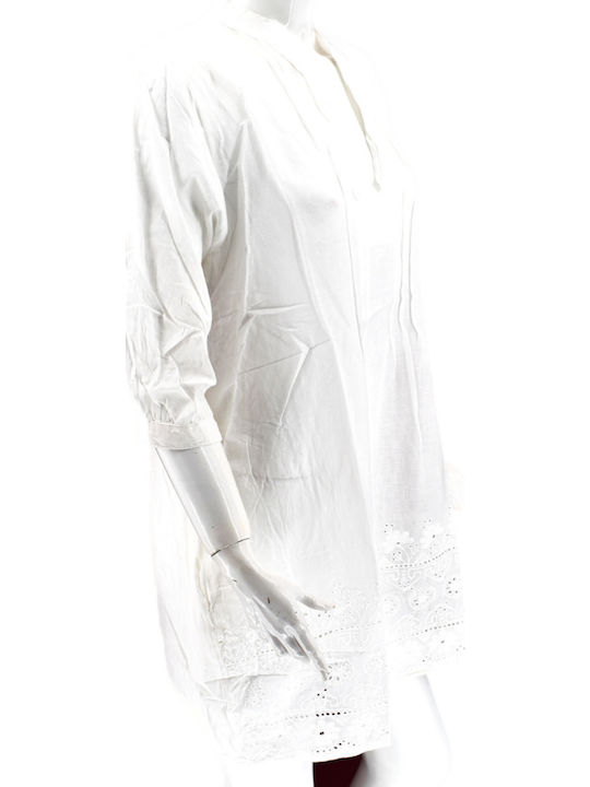 Ferrari Group Women's Caftan Beachwear White