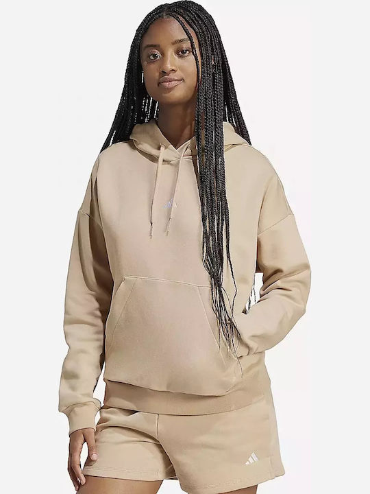 Essentials Women's Sweatshirt Hooded Beige