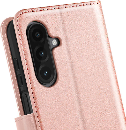 Калъф Mayaxess Samsung Galaxy A26 Портмоне Връзка Розово Злато