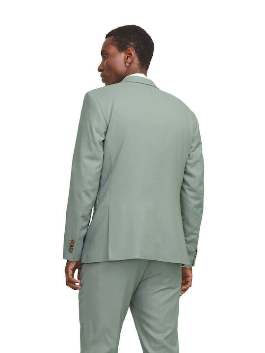 Men's Winter Suit Jacket Slim Fit Sky Blue