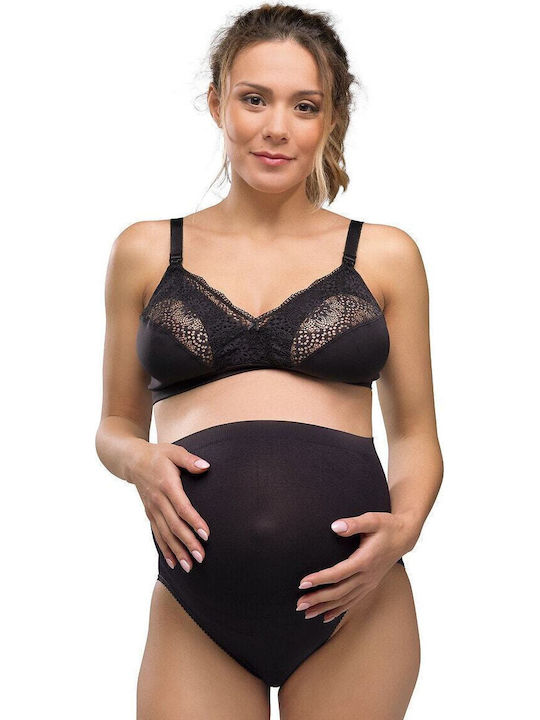 Carriwell Maternity & Nursing Bra with Clips Black
