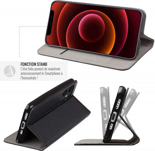 Husă Jaym Folio Honor 70 Funcție Stand Magnetic Neagră