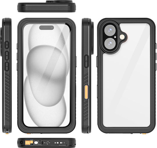 Eiger 360° Vorder- und Rückseite Hülle Für iPhone 16 Plus IP68 Ultra Verstärkt Transparent