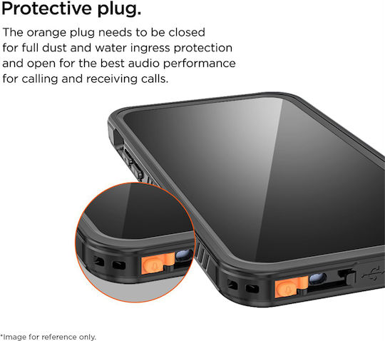 Eiger 360° Vorder- und Rückseite Hülle Für iPhone 16 Plus IP68 Ultra Verstärkt Transparent