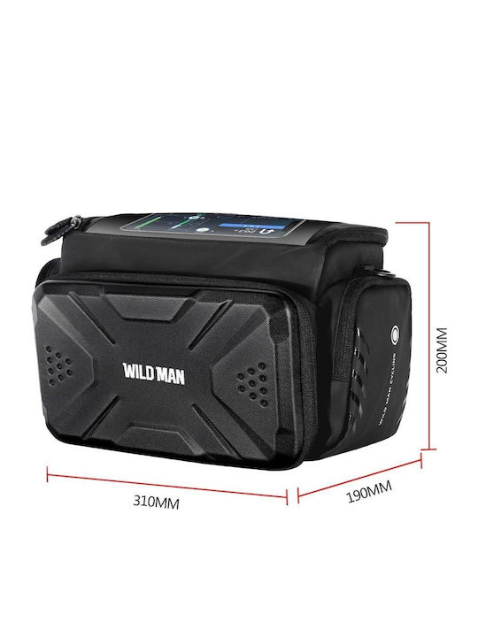 Wildman Gears Wildman Τσαντάκι Τιμονιού Ποδηλάτου 4lt Μαύρο