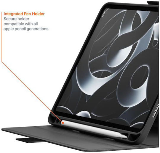 Cygnett Folio Калъф iPad Air 13” M2 Модел 2024 Tekview 360° Защита Черен