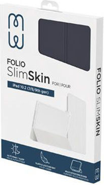 Mw Калъф Ipad Air 11” Folio Slimskin Series Държач за Apple Pencil Тъмносин