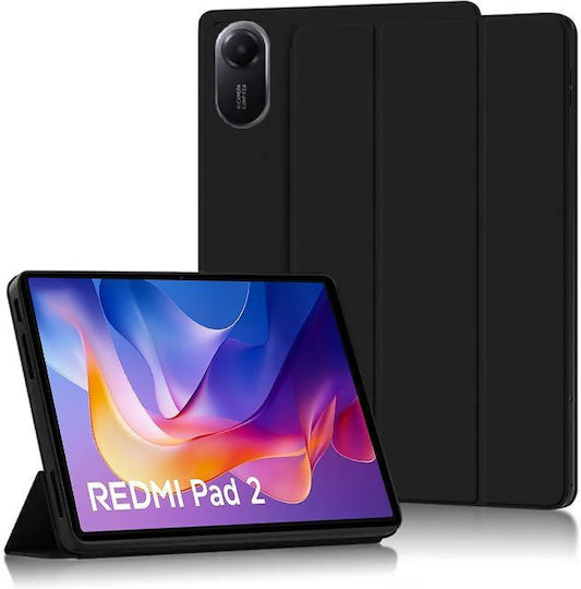 Husă Ultra Slim Pentru Xiaomi Redmi Pad 2 11.0" 2025 Silicon TPU Smart Cover Neagră