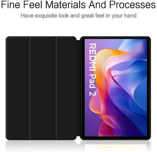 Husă Ultra Slim Pentru Xiaomi Redmi Pad 2 11.0" 2025 Silicon TPU Smart Cover Neagră