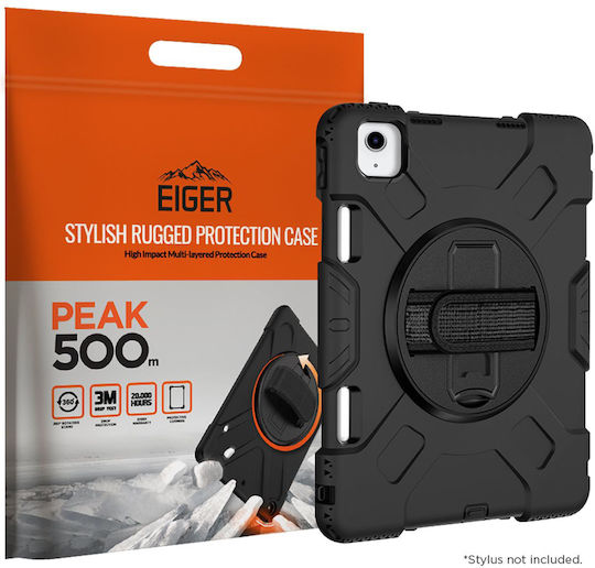 Eiger Lanyard Case Ipad 10.9" Rotating Handle Shoulder Strap Black