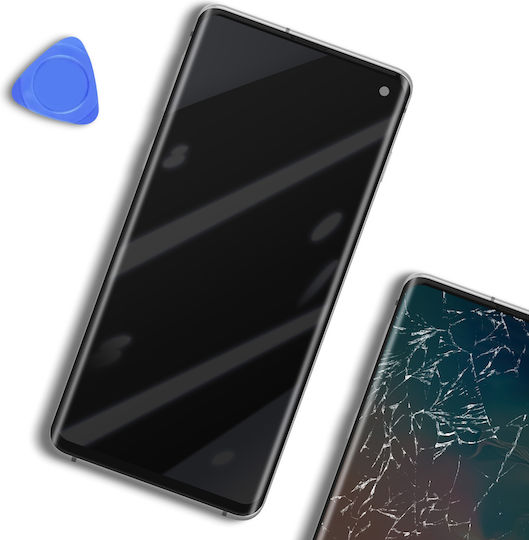 Relife Екран С Подрамка Galaxy S10 Бял