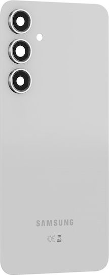 Clappio Replacement Rear Window Samsung Galaxy S24 Fe Silver