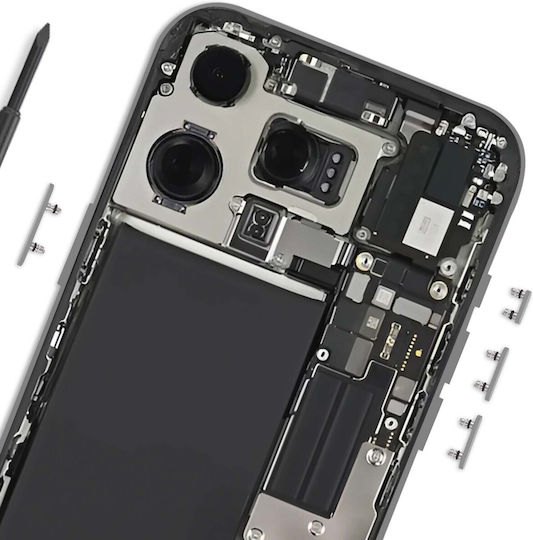 Clappio Power Volume Buttons Iphone 16 Pro Max Grey