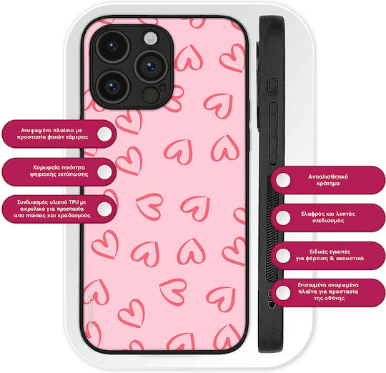 Θήκη Sonique Heart Series Google Pixel 9 Pro Xl 5g Ροζ