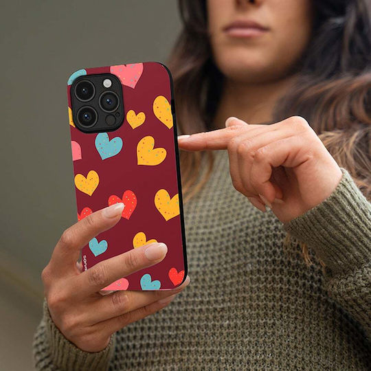 Sonique Heart Series Case Oppo Reno13 5G Burgundy