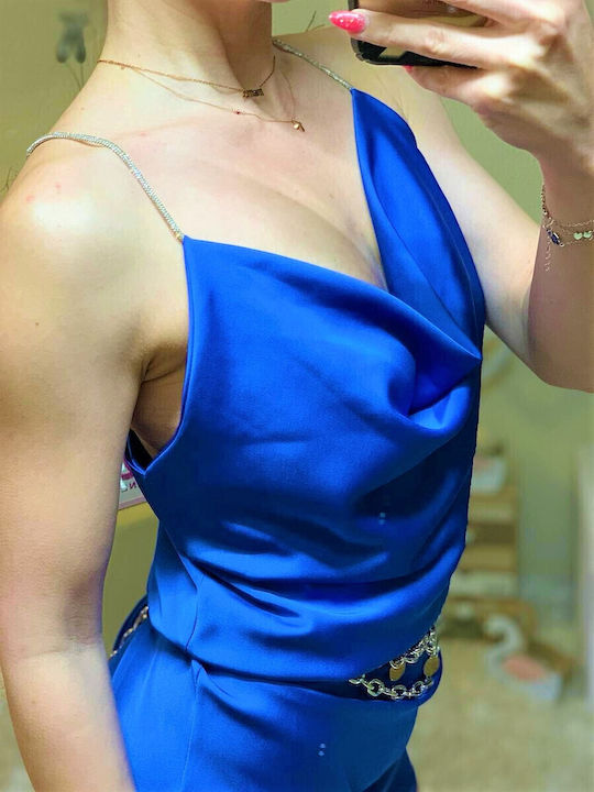 Summer Mini Evening Dress Blue