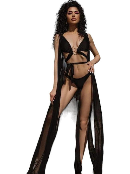 Woman's Fashion Women's Caftan Beachwear Black