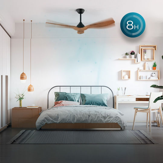 Cecotec EnergySilence Aero 5200 Ανεμιστήρας Οροφής 132cm με Φως Καφέ / Μαύρος