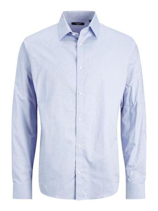 Long-sleeved Cotton Shirt Cashmere Blue