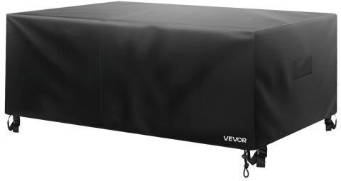 Vevor Αδιάβροχο Προστατευτικό Κάλυμμα Σαλονιού 420x420εκ. σε Μαύρο Χρώμα