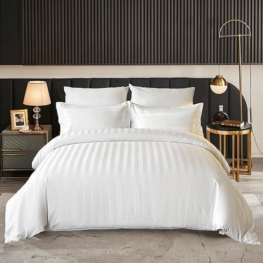 Kotonia Home Πάπλωμα Ξενοδοχείου Λευκό Μονό 150x200εκ. Βαμβακερό