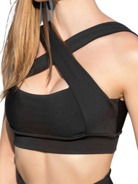 Women's Sports Bra without Padding Black