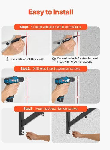 Vevor Wall Pull-Up Bar for Maximum Weight 200kg