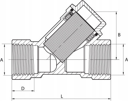 Slanted Filter 1 Mesh Gas Slanted