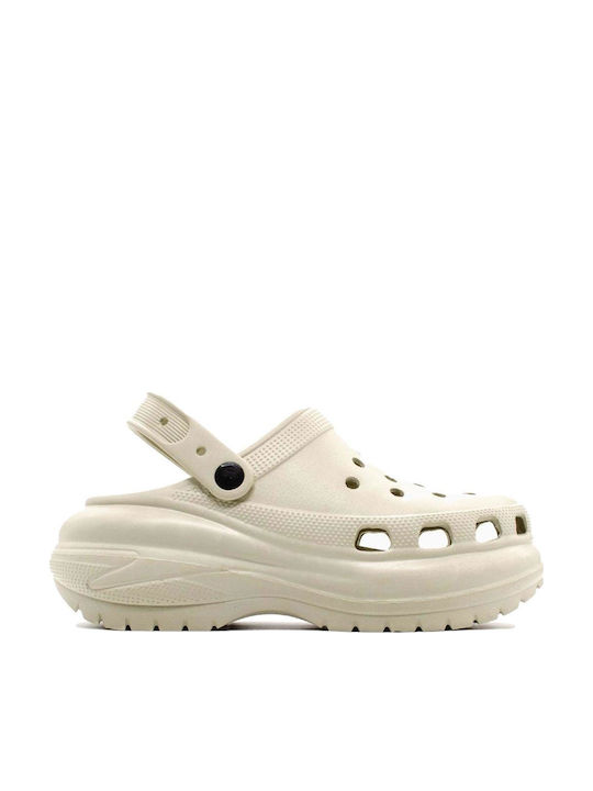 Seven Damen Clogs Beige