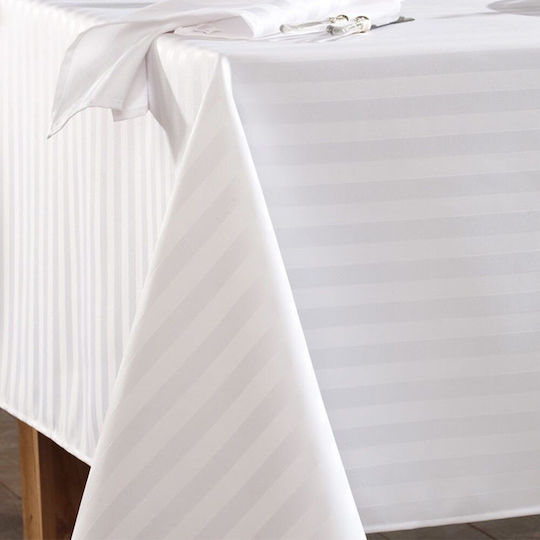 Kotonia Home Față de masă Din Bumbac Set Alb 180x320cm
