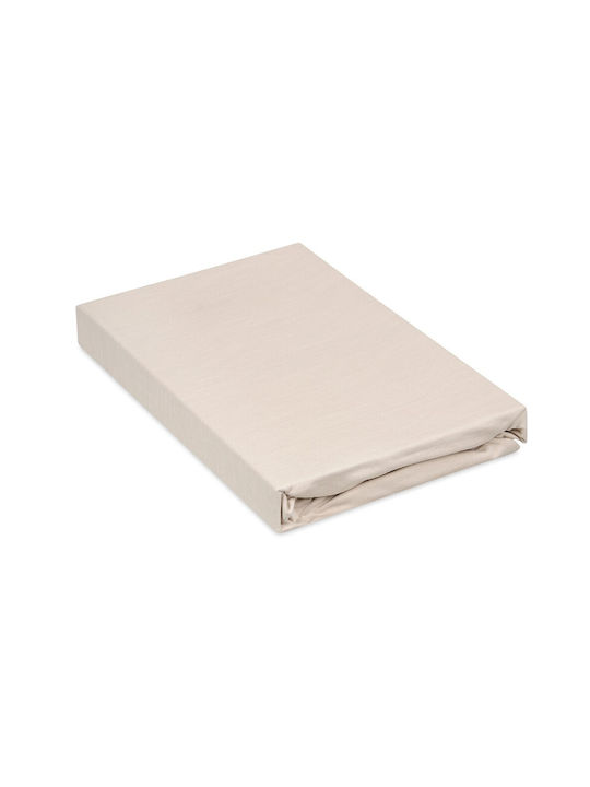 Matex Σεντόνι Μονό με Λάστιχο 90x200+20εκ. Beige_15