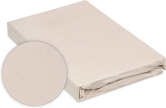Matex Cearșaf Single cu Elastic 90x200+20cm. Beige_15