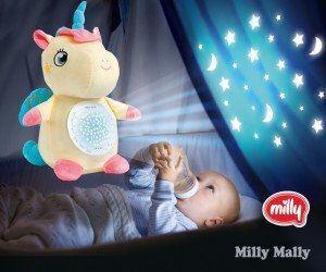 Milly Mally Plush Teddy Bear with Sound for Newborns 23 cm