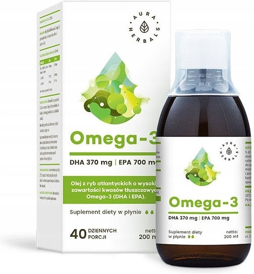 Aura Herbals Омега 3 Рибено масло 250мг 200мл Natural