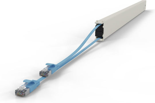 Patchbox U/FTP (STP) Cat.6a (Gigabit) Καλώδιο Δικτύου Ethernet 2.5m Μπλε