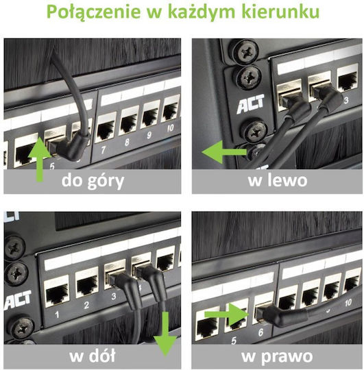 Techly U/UTP Kat.6a Ethernet Netzwerkkabel 2m Schwarzes