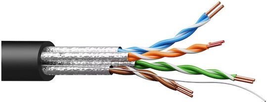 Procab U/FTP (STP) Cat.7 Ethernet Network Cable 5m Black