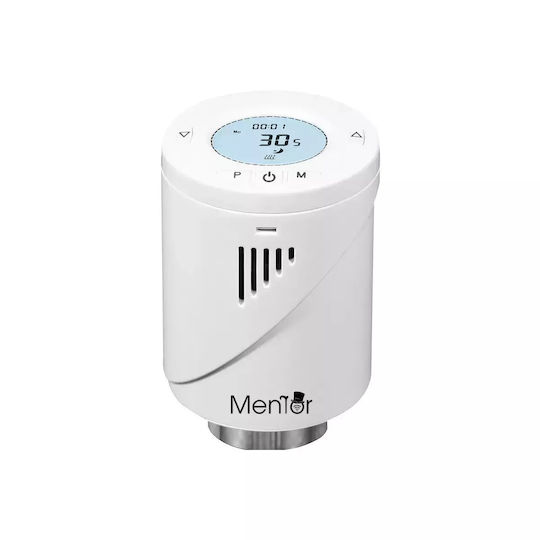 Kit Valvă Termostatică Inteligentă Pentru Radiator Mentor Tzb301 Zigbee Programabilă Lcd Hub