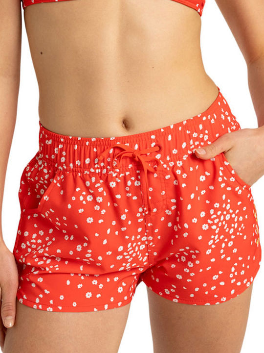 Roxy Wave Women's Shorts Beachwear Poppy Red