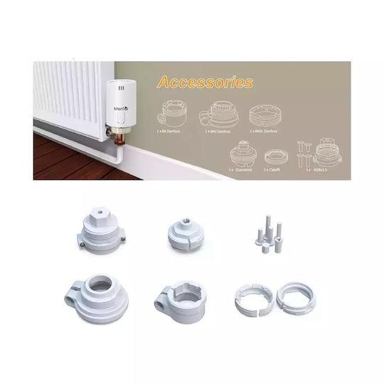 Kit Valvă Termostatică Smart Hub Radiator Mentor Tszb401 4.1 Zigbee LCD